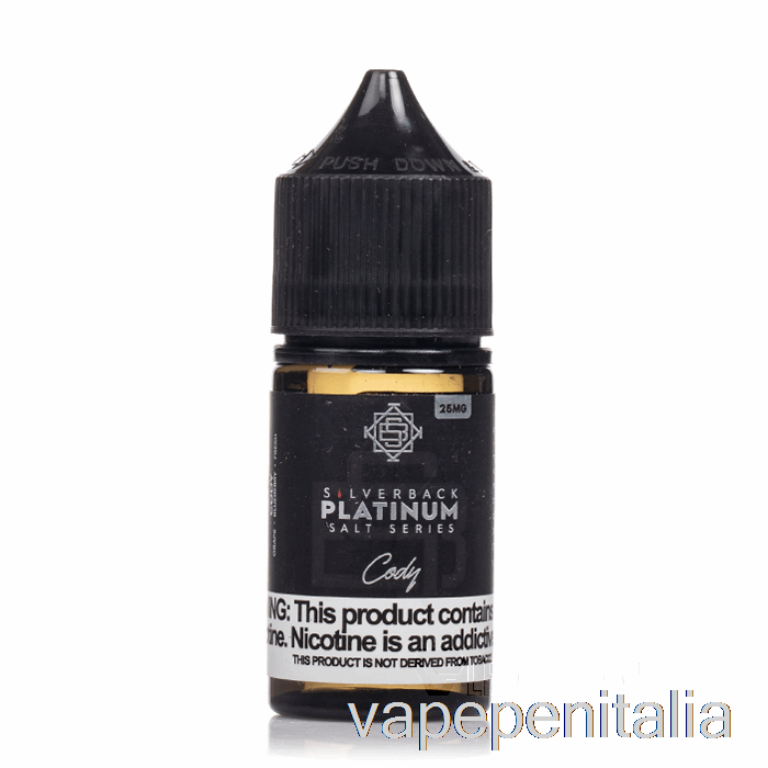 Scatola Vape Mod Cody - Sali Serie Platino Silverback - 30ml 25mg